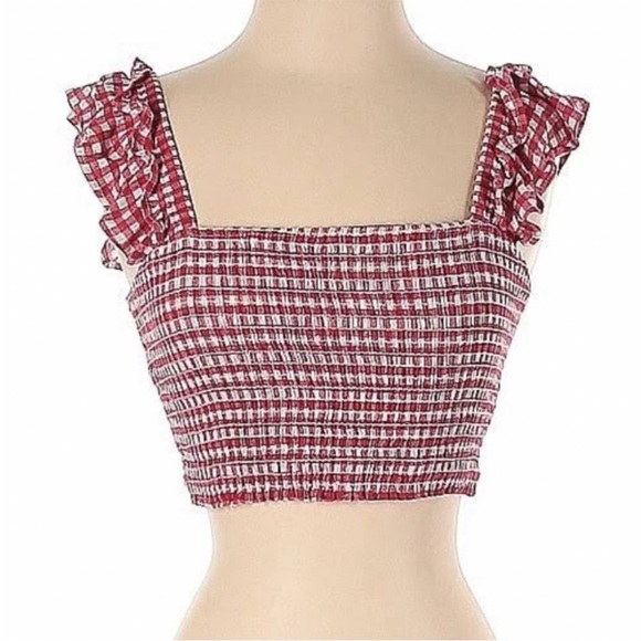 NWT Altar’d State red gingham top - Picture 2 of 4